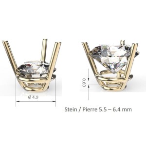 Chât. 3 Griff, Stein Ø 5.5-5.8 mm