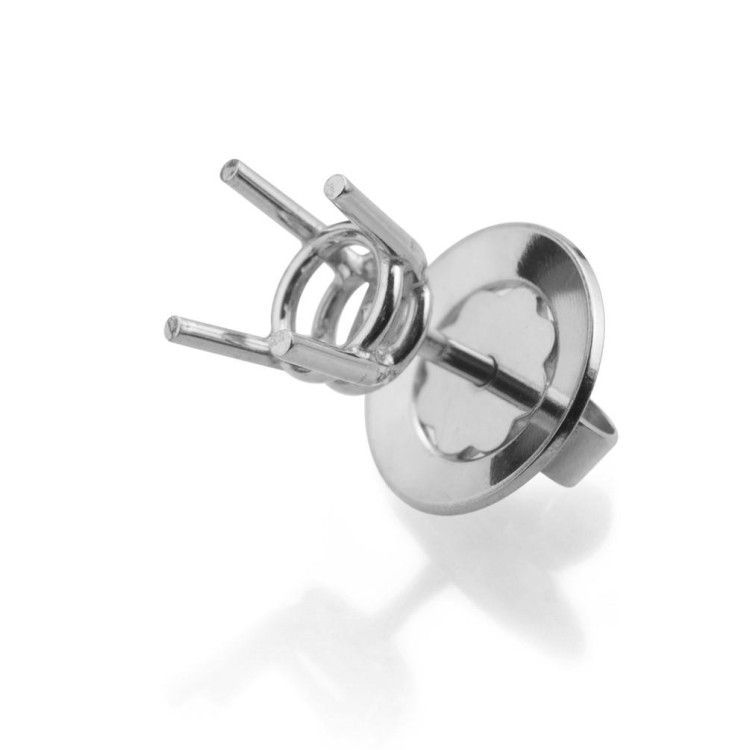 Pous. d'oreille chât. 4 grif. pierre Ø 3.5-4.3 mm